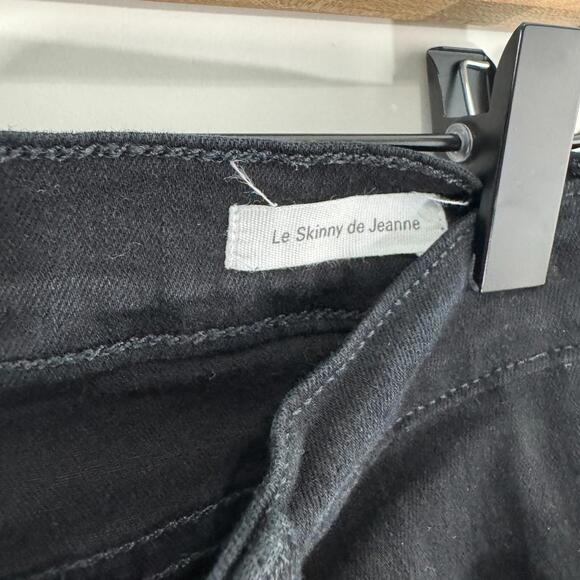 FRAME Denim Women’s Size 28 Black Film Noir Le Skinny de Jeanne Mid Rise Jeans - Picture 6 of 12